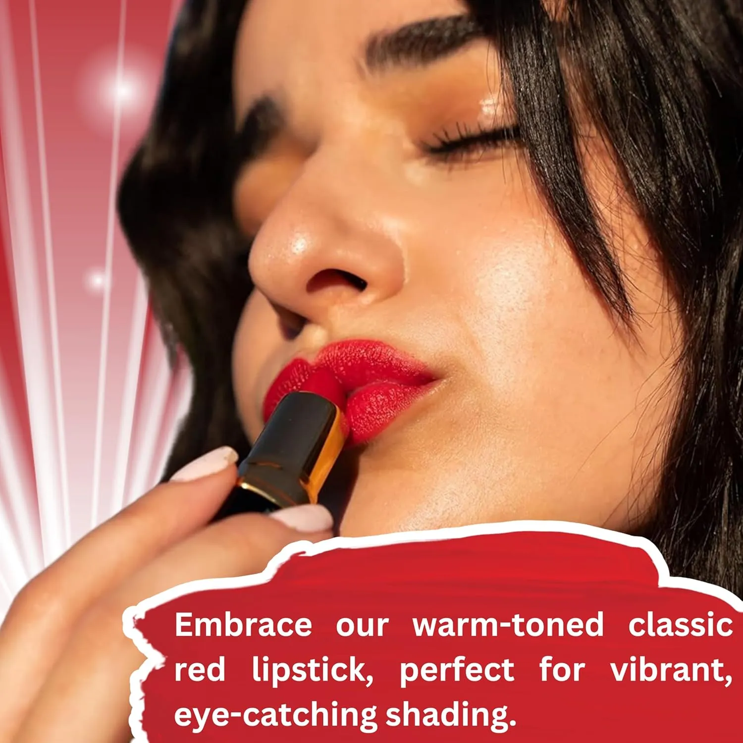 𝗘𝘀𝘀𝗲𝗻𝗰𝗲 𝗼𝗳 𝗔𝗿𝗴𝗮𝗻 Deep Moisturizing Red Lipstick, Long Lasting Lipstick & Lip Care in 1 with Pure Organic Argan Oil, Shea Butter, Jojoba Oil & Aloe Vera Hydrating, Roses R Red