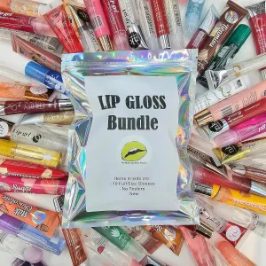 10 Pack Lip Gloss Bundle - Full Size, Hydrating, Moisturizing, Shimmer, Clear and Tinted In Every Bag