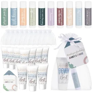 10 Sets 2025 CNA Week Gifts Bulk Lip Balms and Hand Cream Employee Appreciation Inspirational Hand Lotion Thank You Gifts Bulk for Coworker Staff Nurse Teacher Team