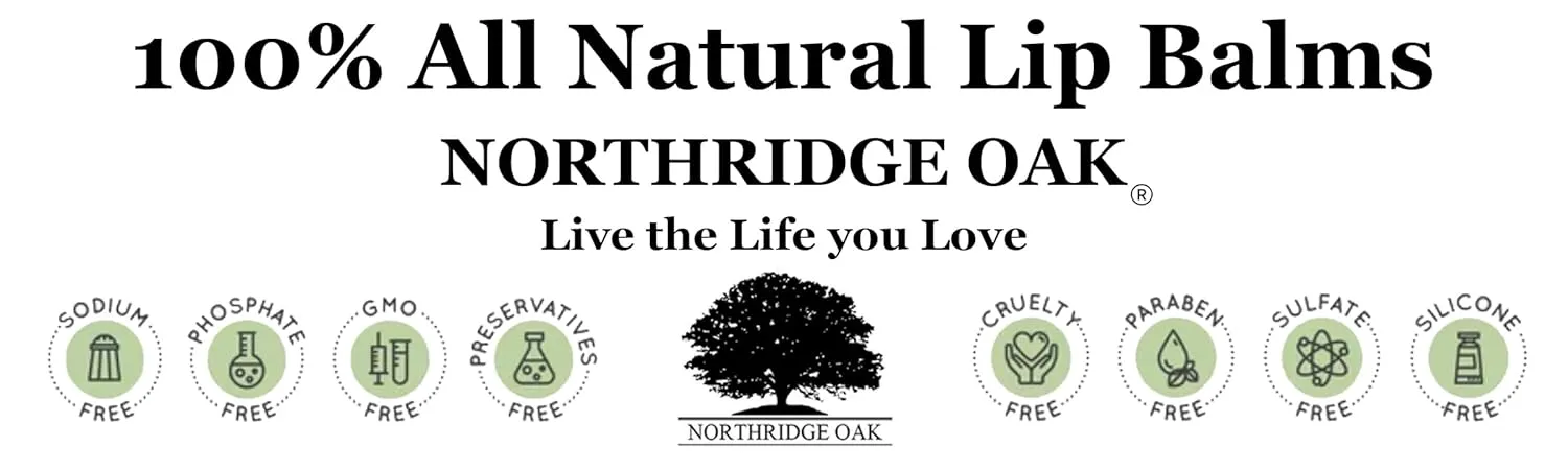 100% All Natural Lip Balm - Lemon 5 Pack