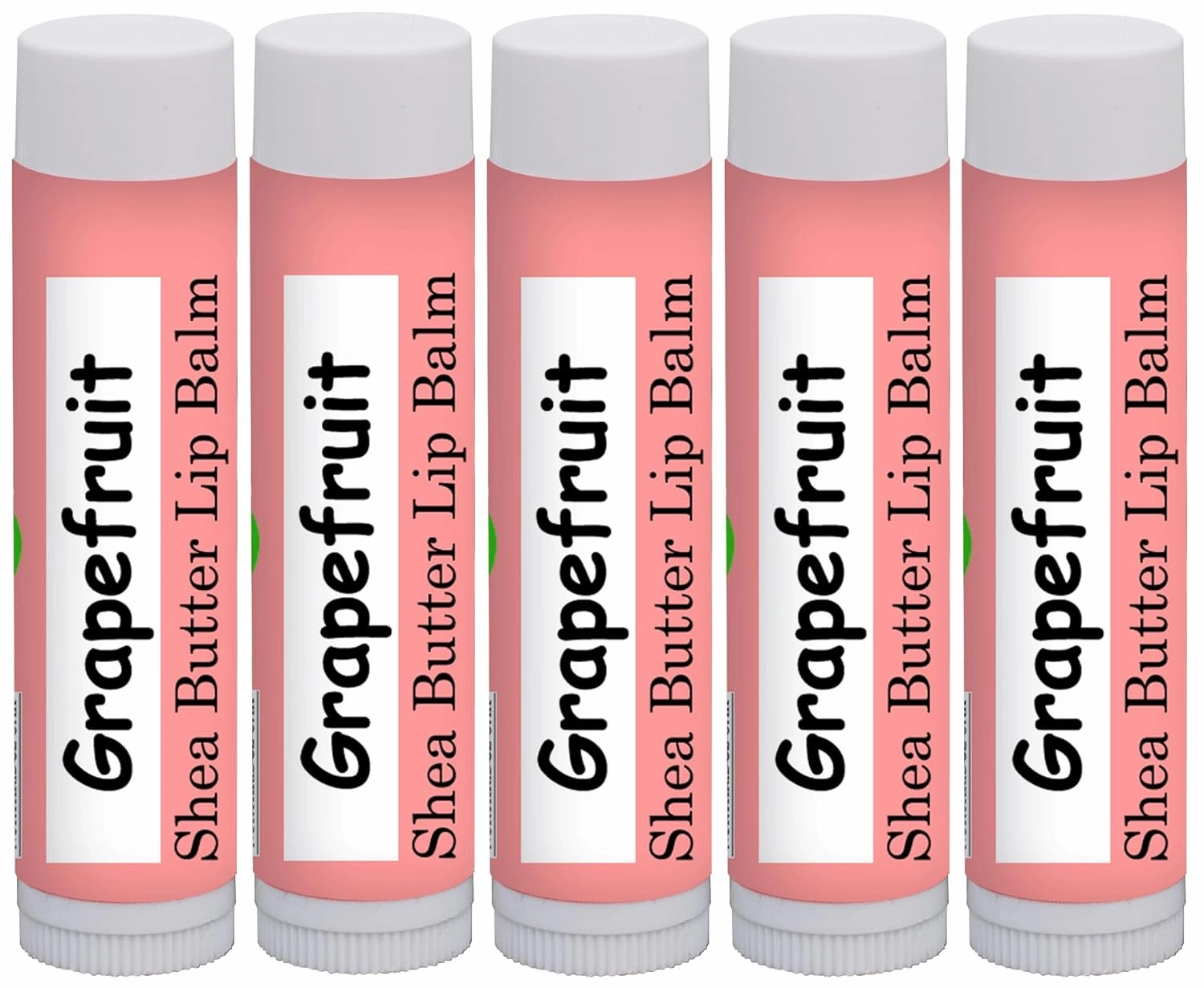 100% All Natural Lip Balm - Grapefruit 5 Pack