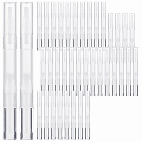 100 Pieces 3 Ml Cuticle Oil Pens With Twist Action, Clear Brush Pens For Lip Gloss, Eyelash Serum, And More