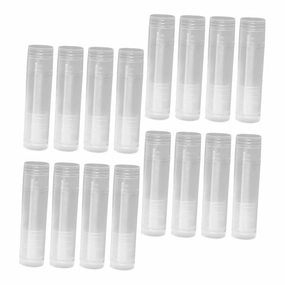 100pcs Clear Empty Lip Gloss Tubes Refillable Lipstick Containers Portable Makeup Tubes for Lipstick Samples Travel Lightweight Pp Material