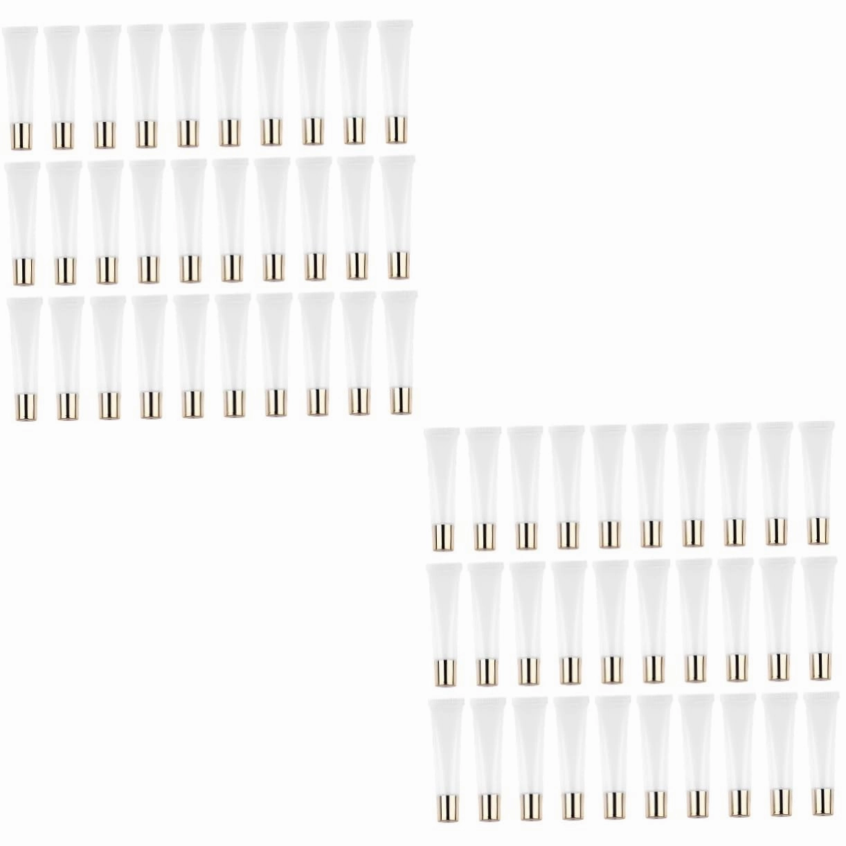 100pcs Clear Lip Gloss Squeeze Tubes Lightweight Travel-friendly Lip Balm Containers for Cosmetics for Storing Gloss Lotions Makeup Remover and More