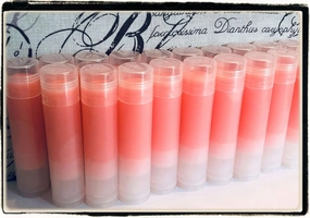 10 Rosé Wine Lip Balms in Clear Tubes Unbranded Bulk Wholesale