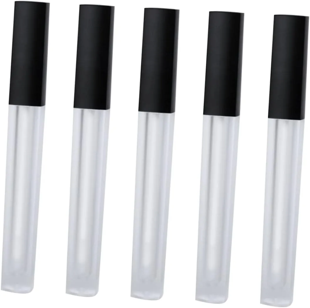 10pcs Transparent Lip Gloss Bottles Empty Frosted Lip Gloss Tubes for Makeup DIY Lip Gloss Kit Lip Gloss Containers for Daily Use