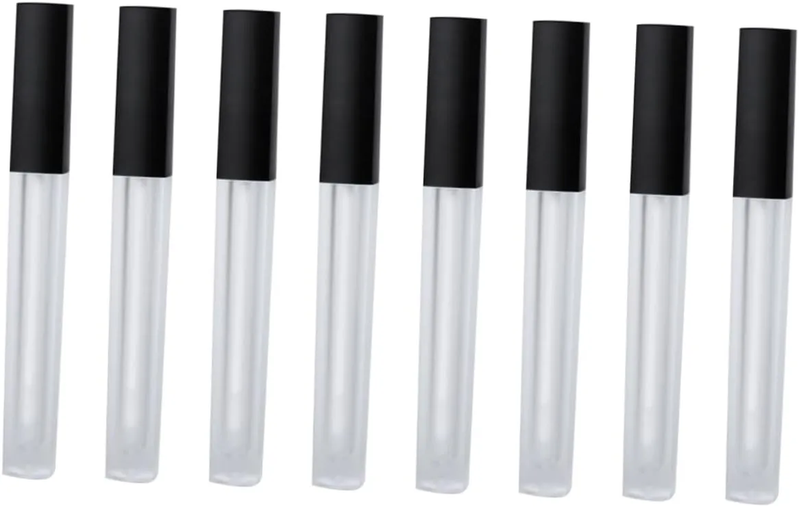 10pcs Transparent Lip Gloss Bottles Empty Lip Gloss Containers for Makeup Daily Use and Travel Design for Easy Application and Storage