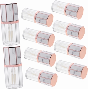 10Pcs Empty Lip Gloss Bottles Durable Makeup Containers for Lip Liquid Lip Oil and Dye for Daily Use and Projects Present for Friends