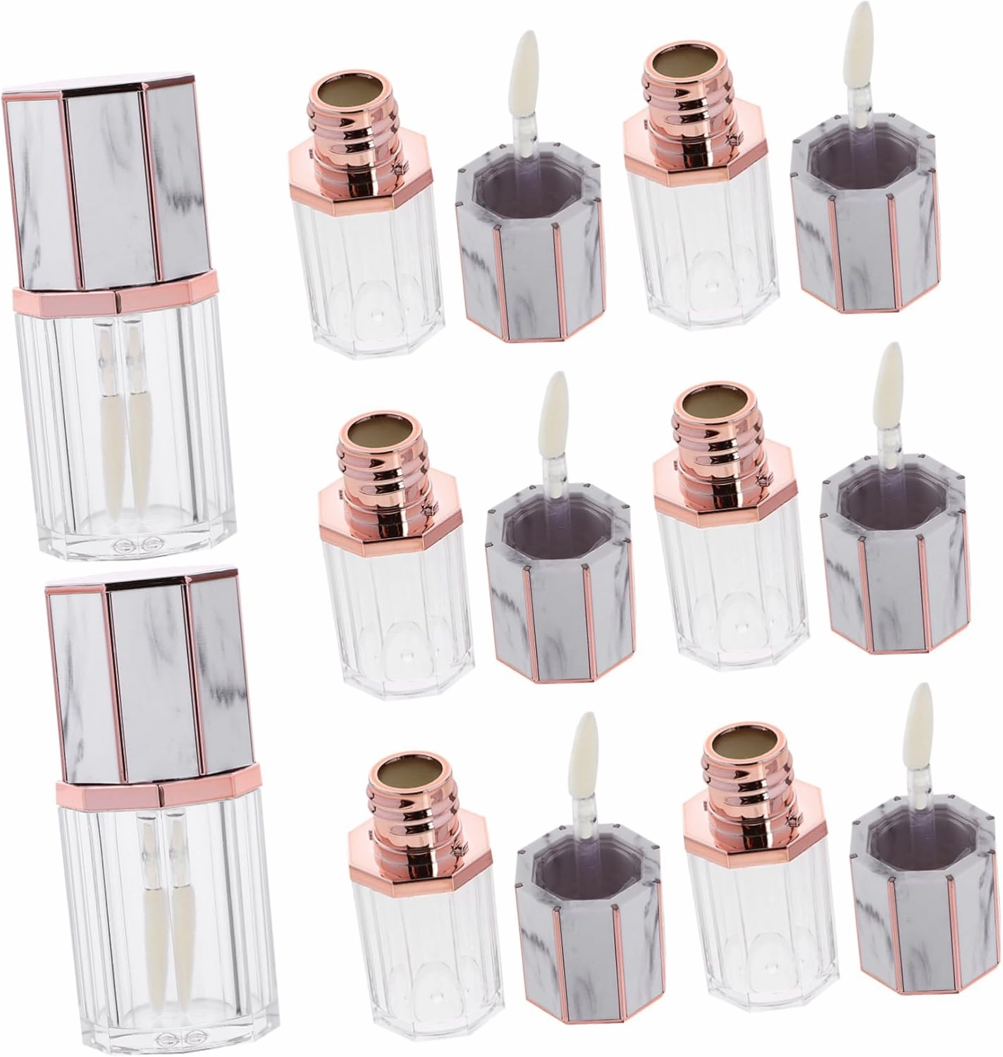 10Pcs Empty Lip Gloss Bottles Portable Makeup Containers for Lip Oil Durable DIY Lip Gloss Tubes for Daily Use and Travel present for Friends