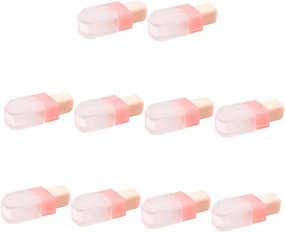 10Pcs Empty Lip Gloss Tube Containers Novelty Popsicle Shaped Lip Balm Bottles Creative Refillable Lip Oil Bottles Mini Lipstick Sample Bottles for Women Girl DIY Cosmetic