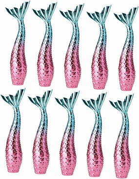 10pcs Empty Lip Gloss Tubes - 3ml Clear Lip Balm Containers - Mermaid Plastic Cosmetic Bottles
