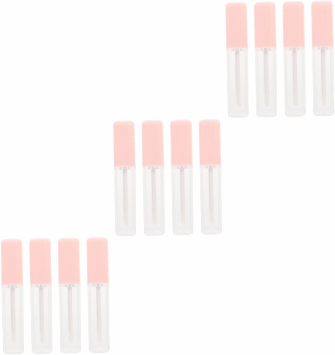 12 Pcs 6ml Lip Glaze Empty Bottle Lip Gloss Bottle Clear Lip Balm Container Lip Gloss Wand Containers Lipstick Tube Clear Plastic Containers Lip Gloss Tube Filling
