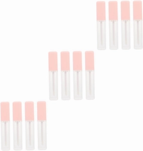 12 Pcs 6ml Lip Glaze Empty Bottle Lip Gloss Bottle Clear Lip Balm Container Lip Gloss Wand Containers Lipstick Tube Clear Plastic Containers Lip Gloss Tube Filling