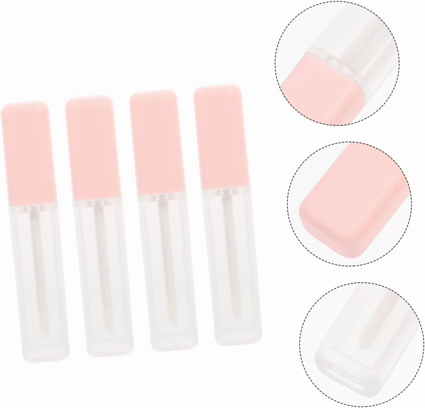 12 Pcs 6ml Lip Glaze Empty Bottle Lip Gloss Bottle Clear Lip Balm Container Lip Gloss Wand Containers Lipstick Tube Clear Plastic Containers Lip Gloss Tube Filling