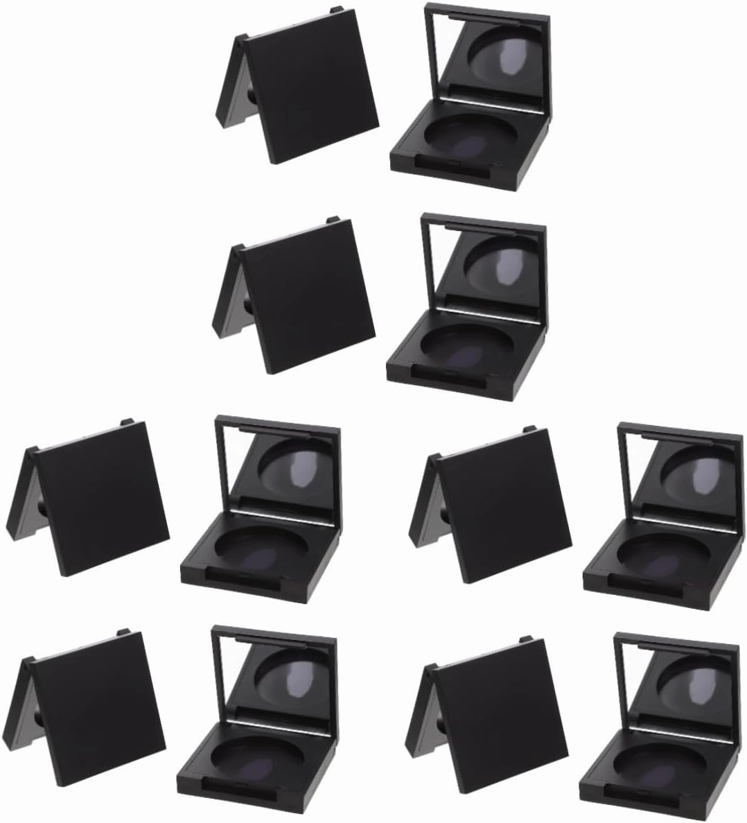 12 Pcs Blush Box Eyeshadow Box Eyeshadow Palette Empty Eyeshadow Travel Cosmetic Case Eyeshadow Supplies Makeup Blush Empty Makeup Palette Clear Cosmetic Case Makeup Tray Plastic