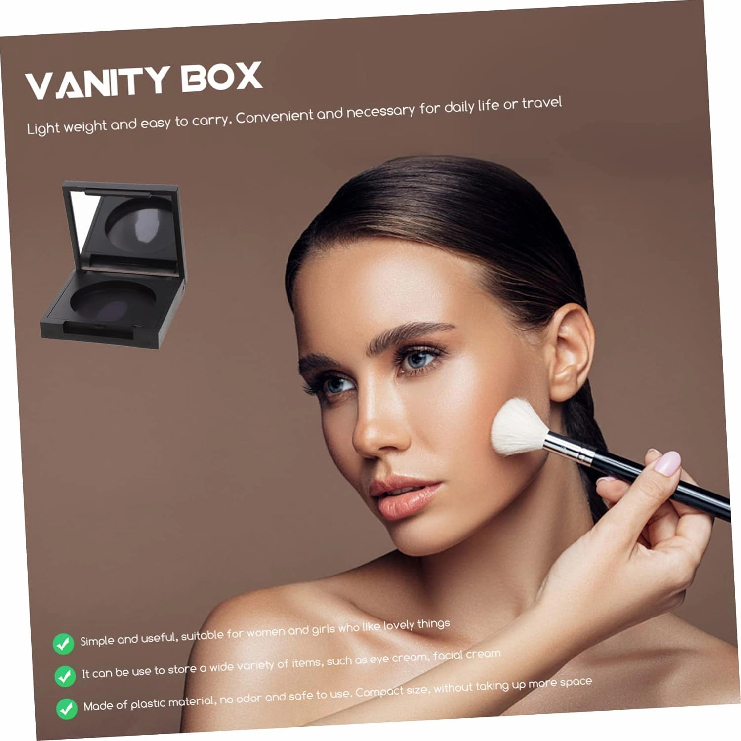 12 Pcs Blush Box Eyeshadow Box Eyeshadow Palette Empty Eyeshadow Travel Cosmetic Case Eyeshadow Supplies Makeup Blush Empty Makeup Palette Clear Cosmetic Case Makeup Tray Plastic