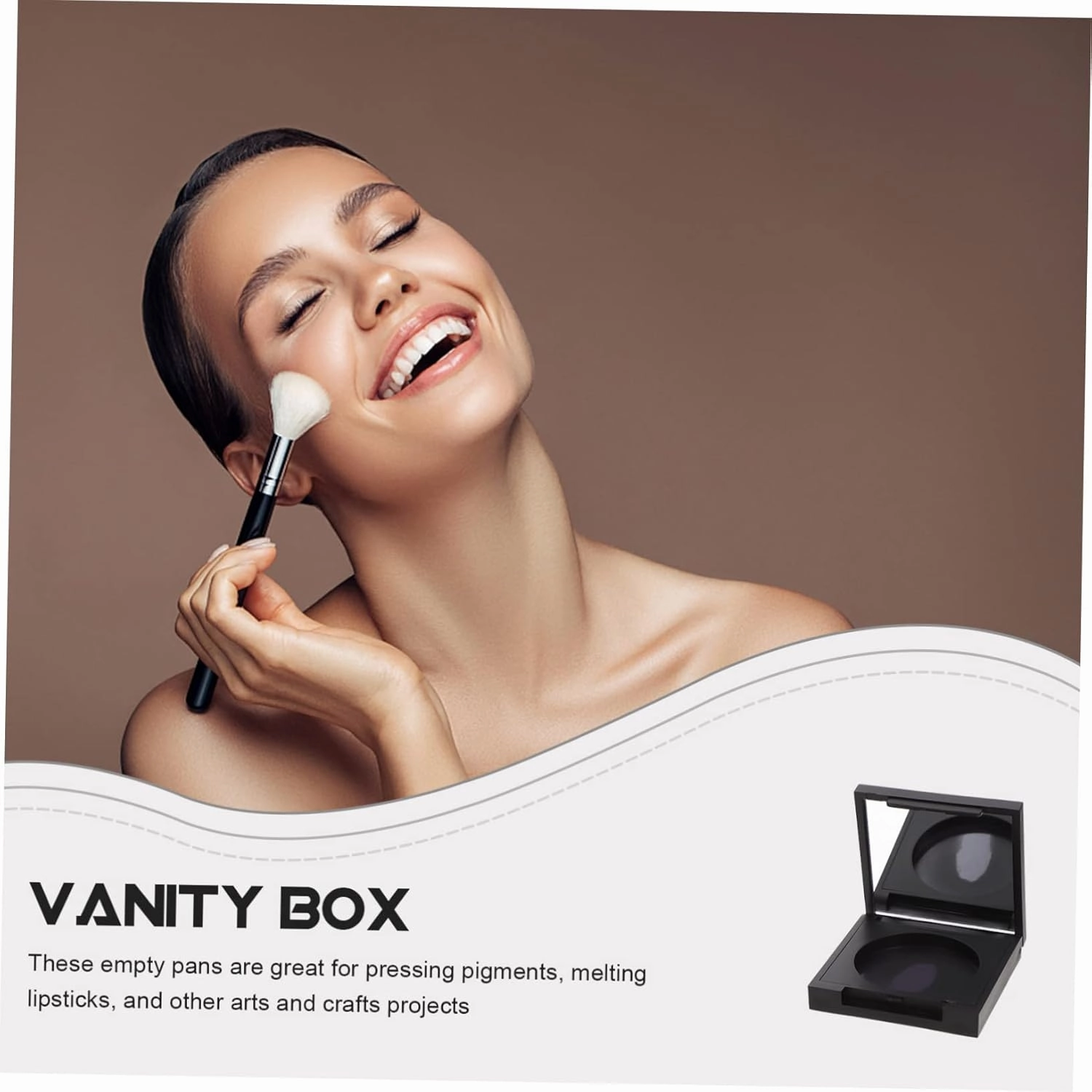 12 Pcs Blush Box Eyeshadow Box Eyeshadow Palette Empty Eyeshadow Travel Cosmetic Case Eyeshadow Supplies Makeup Blush Empty Makeup Palette Clear Cosmetic Case Makeup Tray Plastic
