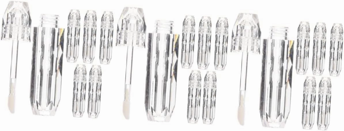 12 Pcs Lip Gloss Tubes Transparent Lip Gloss Containers Clear Plastic Container Toiletry Containers Travel Lip Balm Bottles Refillable Lip Balm Tube Lip Gloss Holder Lip Balms Tube