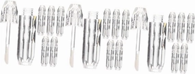 12 Pcs Lip Gloss Tubes Transparent Lip Gloss Containers Clear Plastic Container Toiletry Containers Travel Lip Balm Bottles Refillable Lip Balm Tube Lip Gloss Holder Lip Balms Tube