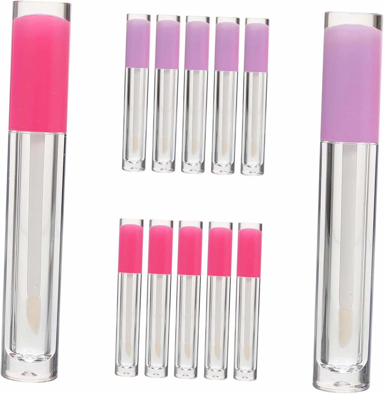 12Pcs Lip Gloss Containers with Rubber Stoppers Empty Tubes for Lip Oil Makeup Storage and Cosmetic Use Durable Lightweight