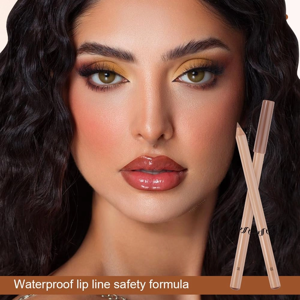 12pcs Long Lasting Matte Lip Liner Set, Waterproof Wear Lip Gloss, Lip Liner Pencil for Painting Outline Plump Lips, Smooth Creamy Texture Velvet Pigmented Lipstick (12pcs, one size)