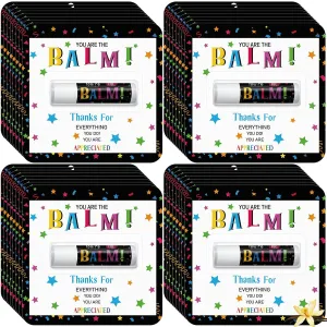 15 Pack Back to School Appreciation Gifts Lip Balm Bulk Teacher Thank You Gifts End of Year Employee Staff Team Volunteer Pastor Appreciation Party Favor for Women Men Coworker Club You're the Balm