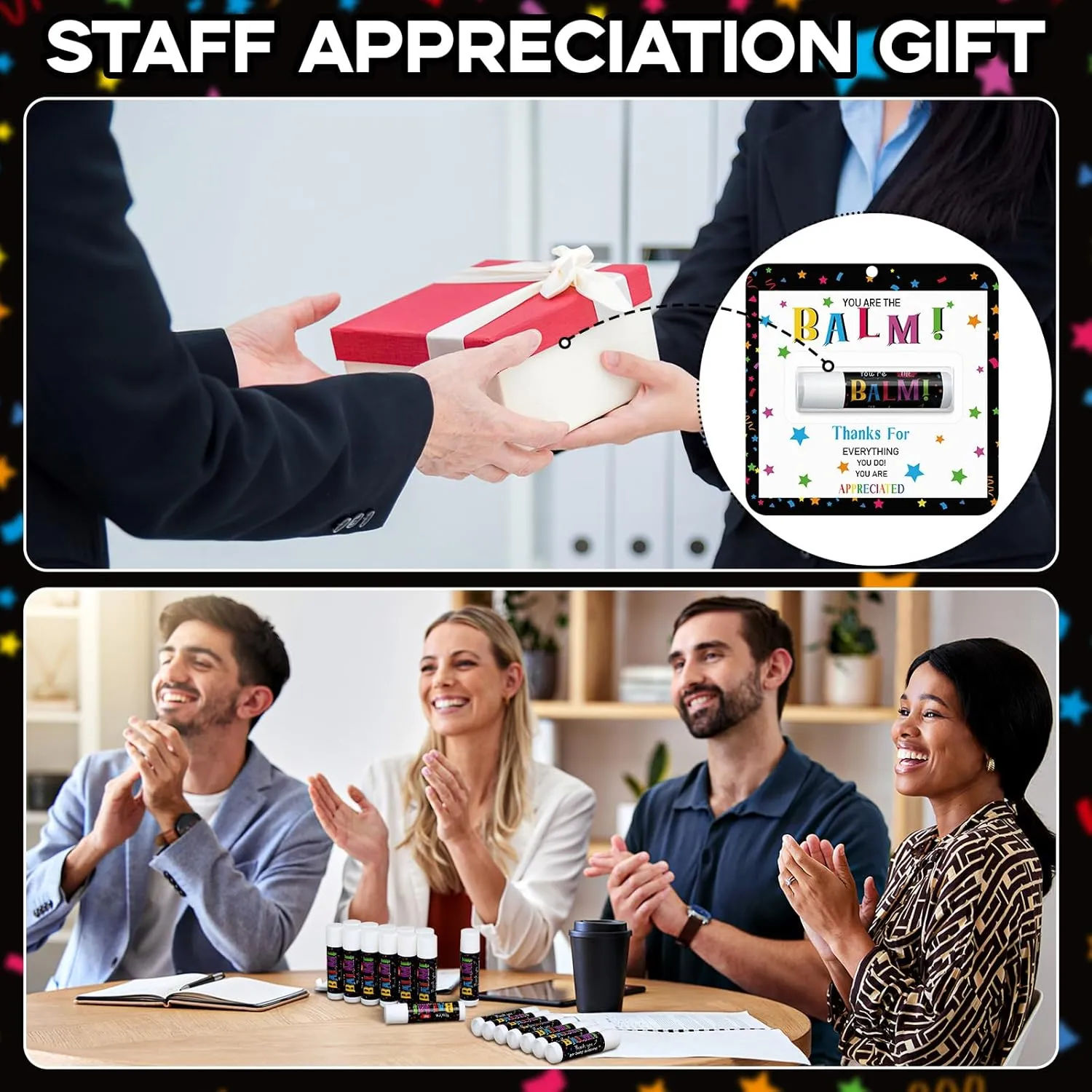 15 Pack Back to School Appreciation Gifts Lip Balm Bulk Teacher Thank You Gifts End of Year Employee Staff Team Volunteer Pastor Appreciation Party Favor for Women Men Coworker Club You're the Balm
