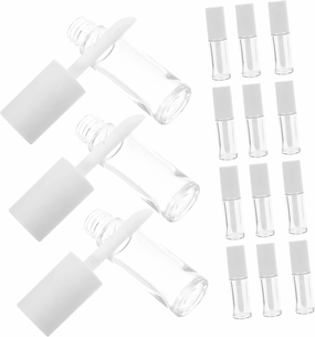 15 PCS 10ml Portable Lip Gloss Tubes Refillable Empty Lip Gloss Containers with Wands Cute Packaging for DIY Lip Gloss and Balm