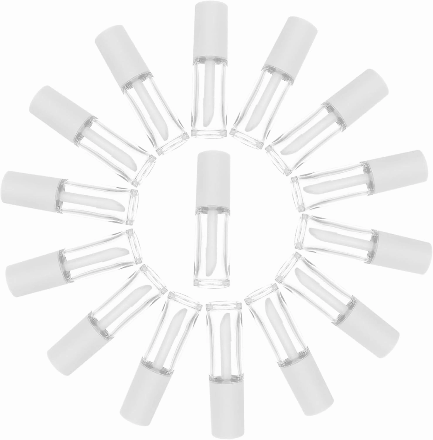 15 Pcs 10ml Portable Lip Gloss Tubes Refillable Empty Lip Gloss Containers with Wands for DIY Ideal for Makeup Artists and