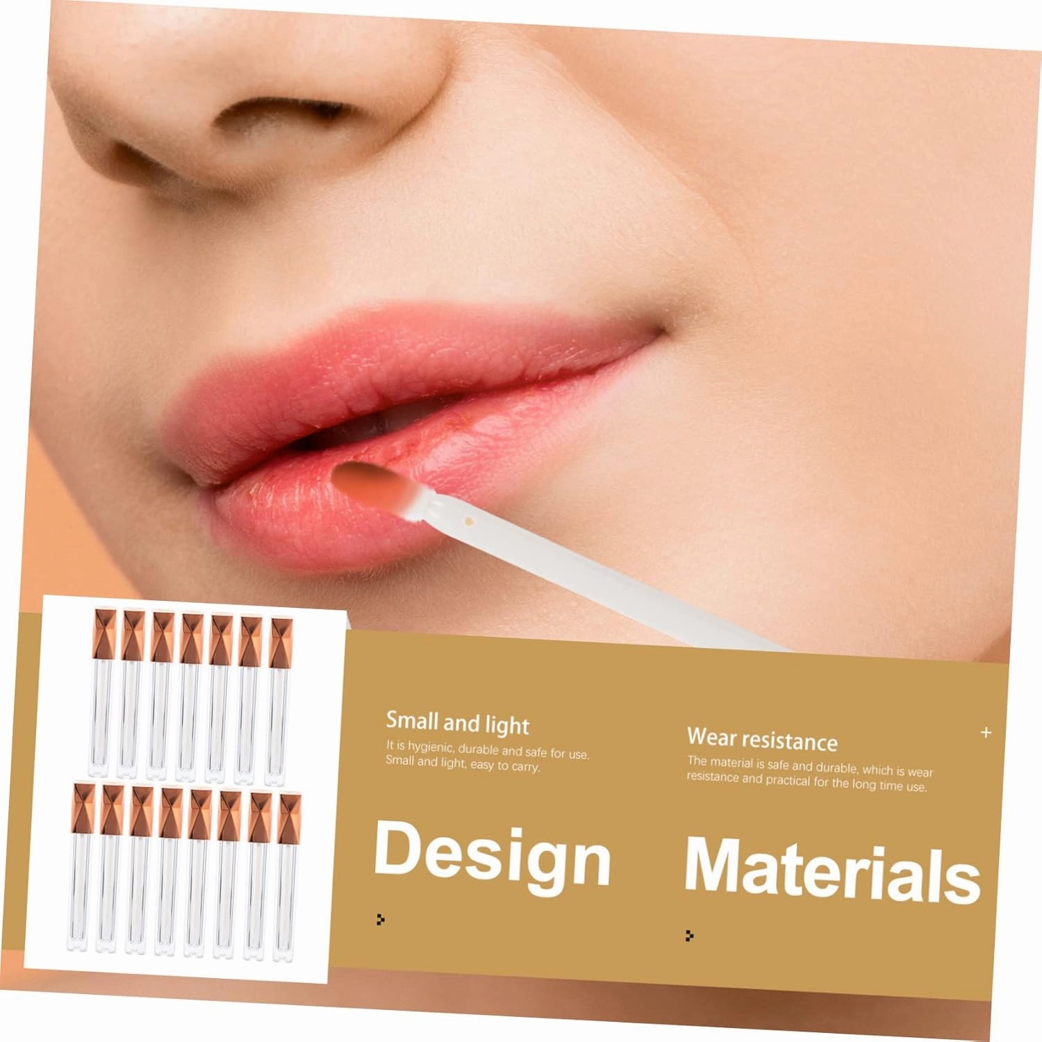 15pcs Lip Gloss Containers Lip Glaze Tubes with Caps Airtight Design for Women