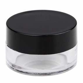 200 Jars - Beauticom High-Graded 5 Grams/5 mL BPA Free Thick Clear Acrylic NO LEAK Plastic empty Containers with Black Lid for Cosmetic, Lip Balm, Beads, Creams, Lotion, Liquids, Sample, Travel