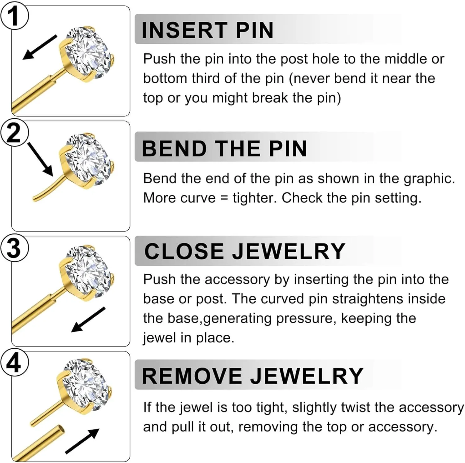 20G Flat Back Earrings Stud G23 Titanium Threadless Tragus Labret Cartilage Lip Medusa Conch Body Piercing Jewelry Hypoallergenic for Women Men