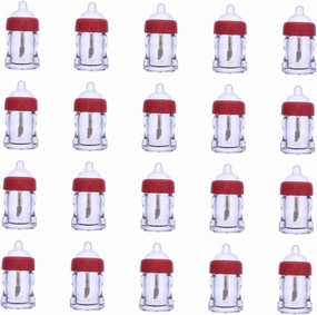 20Pcs Clear Containers Mini Lip Gloss Tubes for DIY Cosmetics Refillable Lipstick Sample Bottles with Cute Design Lightweight Makeup Tools