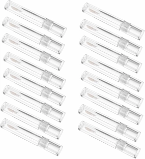 20pcs Clear Refillable Lipstick Containers for DIY Lip Gloss Transparent Bottles Empty Lip Gloss Tubes for Lip Tint and Craft Projects