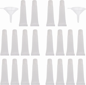 20PCS Lip Gloss Balm Soft Tube 15ML Clear Empty Tubes Refillable Containers