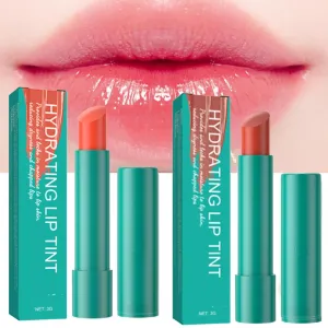 24-Hours Moisture Hydrating Lip Tint, Hydrating Lip Tin, Tinted Balm, Natural Ingredients Strong Moisturizing Lipstick, Non-Sticky and Long-Lasting (Sienna   Peach)