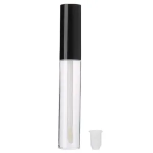 25Pcs 10ml Transparent Empty Lip Gloss Tubes with Brush, Rubber Rings, DIY Lip Balm Bottles for Cosmetic