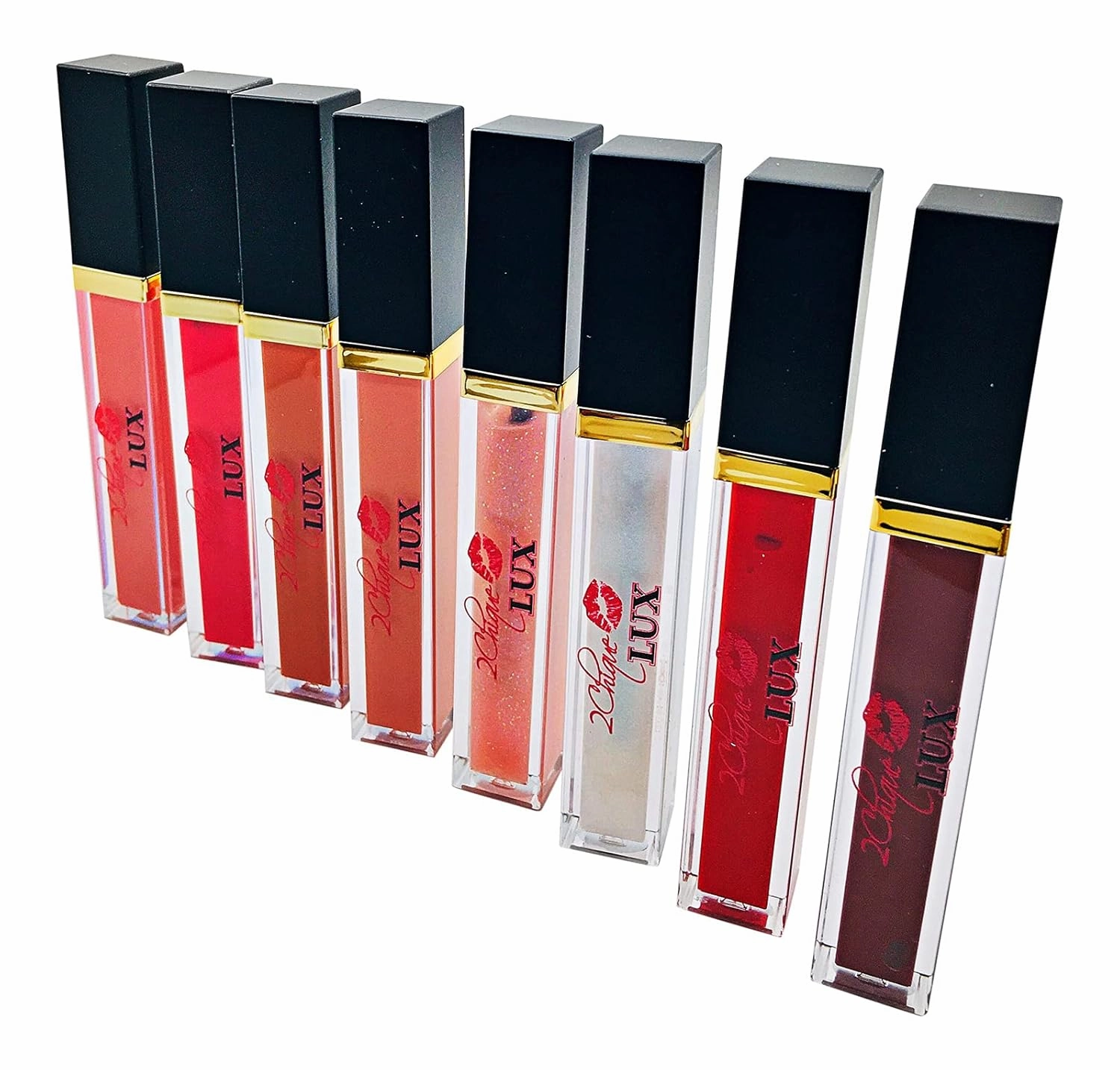 2Chique Lux Vegan Moisturizing Lip Gloss Cruelty Free High Shimmer Lip Gloss (#61 Neutral Shimmer)