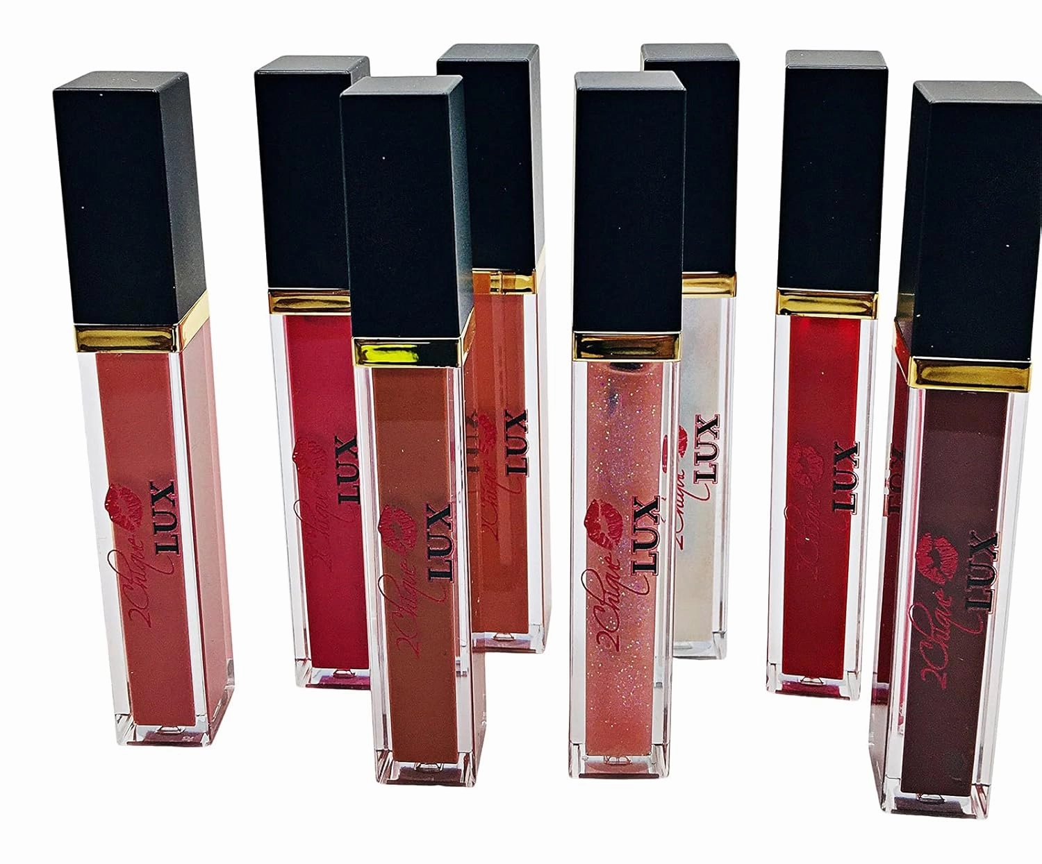 2Chique Lux Vegan Moisturizing Lip Gloss Cruelty Free High Shimmer Lip Gloss (#61 Neutral Shimmer)