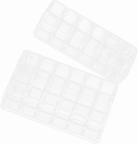 2pcs Clear Lip Gloss Holder Lipstick Organizer and Compartments Makeup Display Rack for Home Use Space-saving Storage for Lipsticks and
