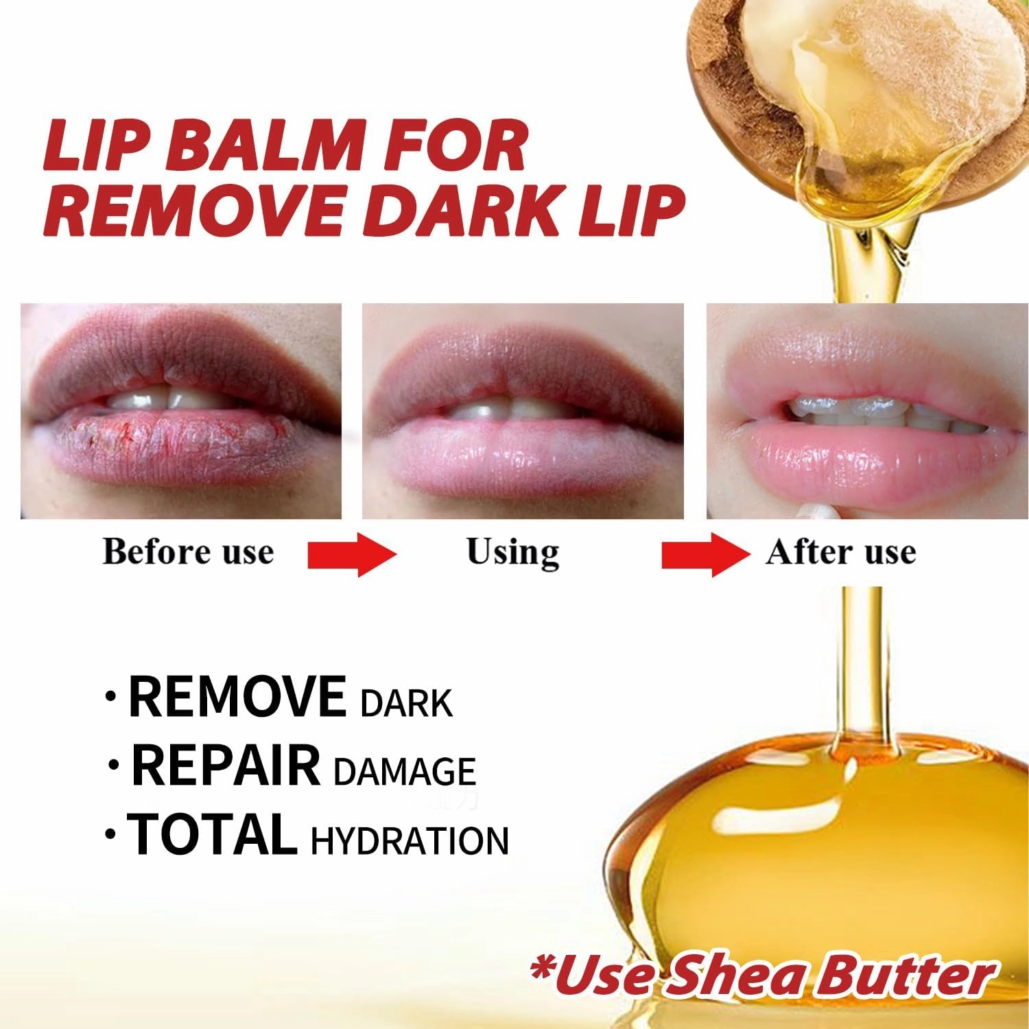 2PCS Lip Balm for Dark Lips Even Lip Tone Hydrating, Softening, All-Day Moisturizing Lip Balm & Moisturizers for Dry Lips Lip Treatment Balm