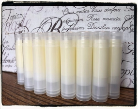30 Buttercream Cupcake Lip Balms Clear Tubes with Caps Unbranded