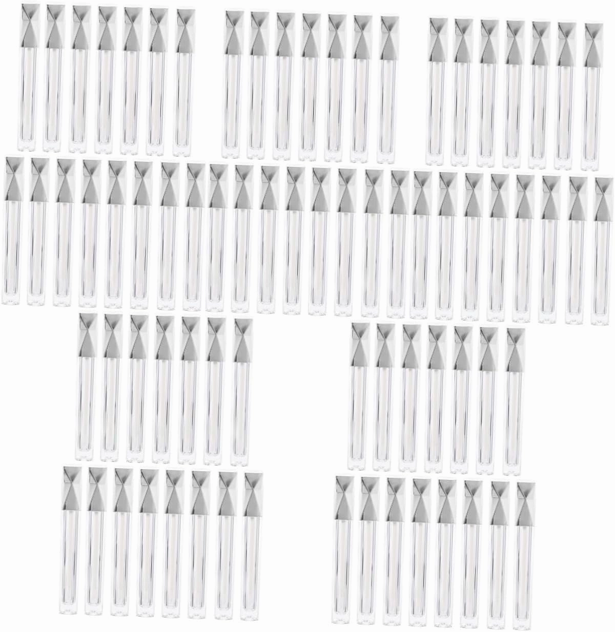 30 Pcs Lipstick Tube Lip Gloss Tube Clear Container Lip Plumper Gloss Clear Lip Gloss Bottles Empty Lip Color Containers Empty Mascara Wand Tube Lipstick Bottle Lip Stick Container ( Color : Silverx5p