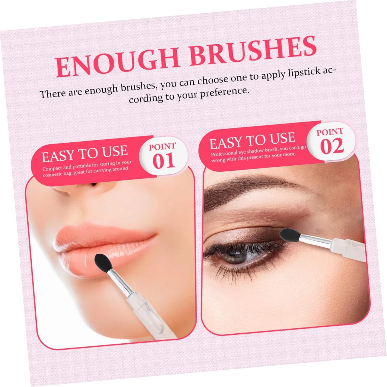 30pcs Silicone Lip Applicator Brush Makeup Brushes for Lipstick Gloss Eyeshadow Precision Cosmetic Tools for Women Easy Application Reduced Waste