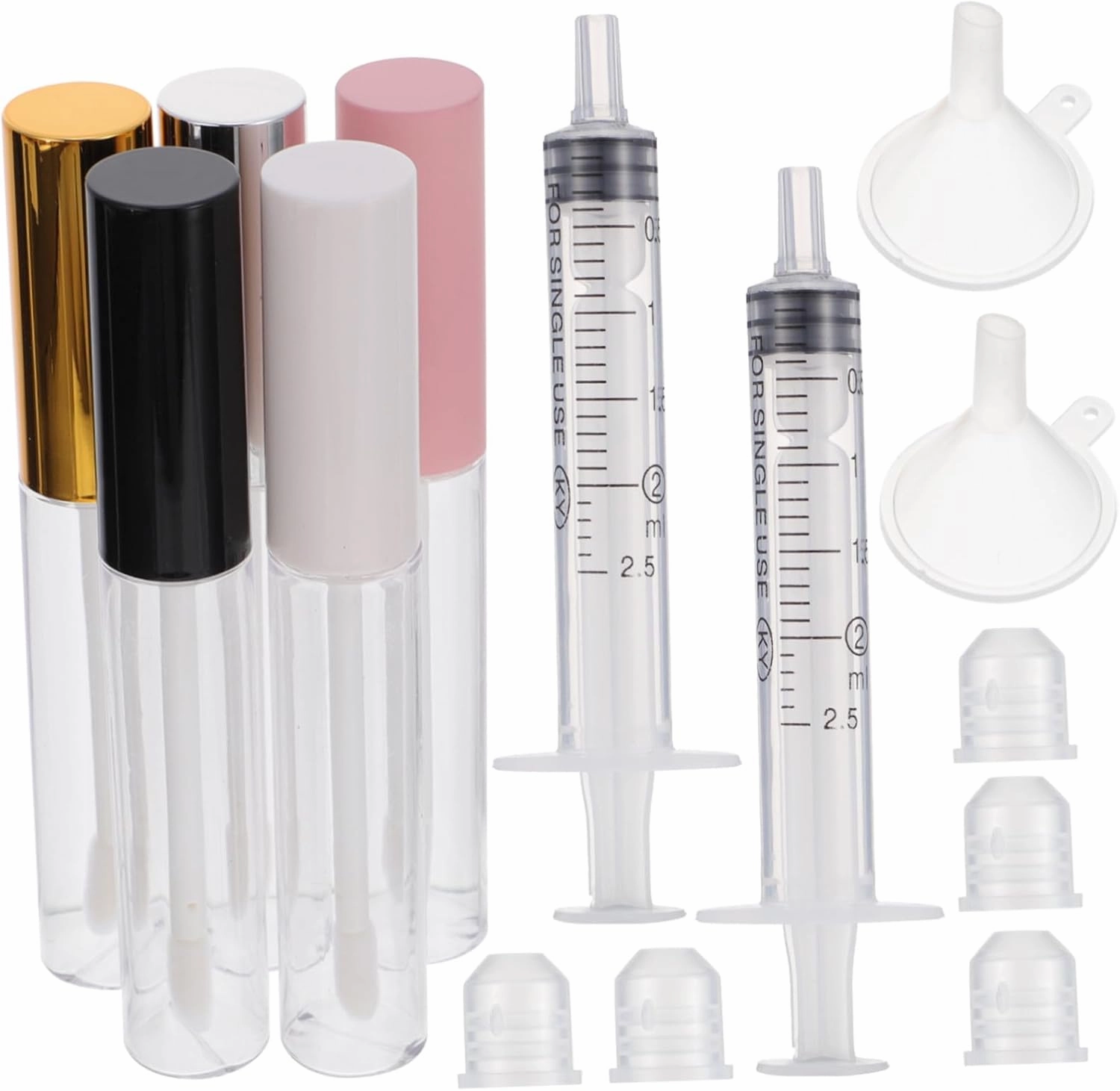 30pcs Refillable Mascara Tubes Clear DIY Lip Gloss Containers for Essential Oils and Perfumes Lightweight and Durable for Travel and Daily Use