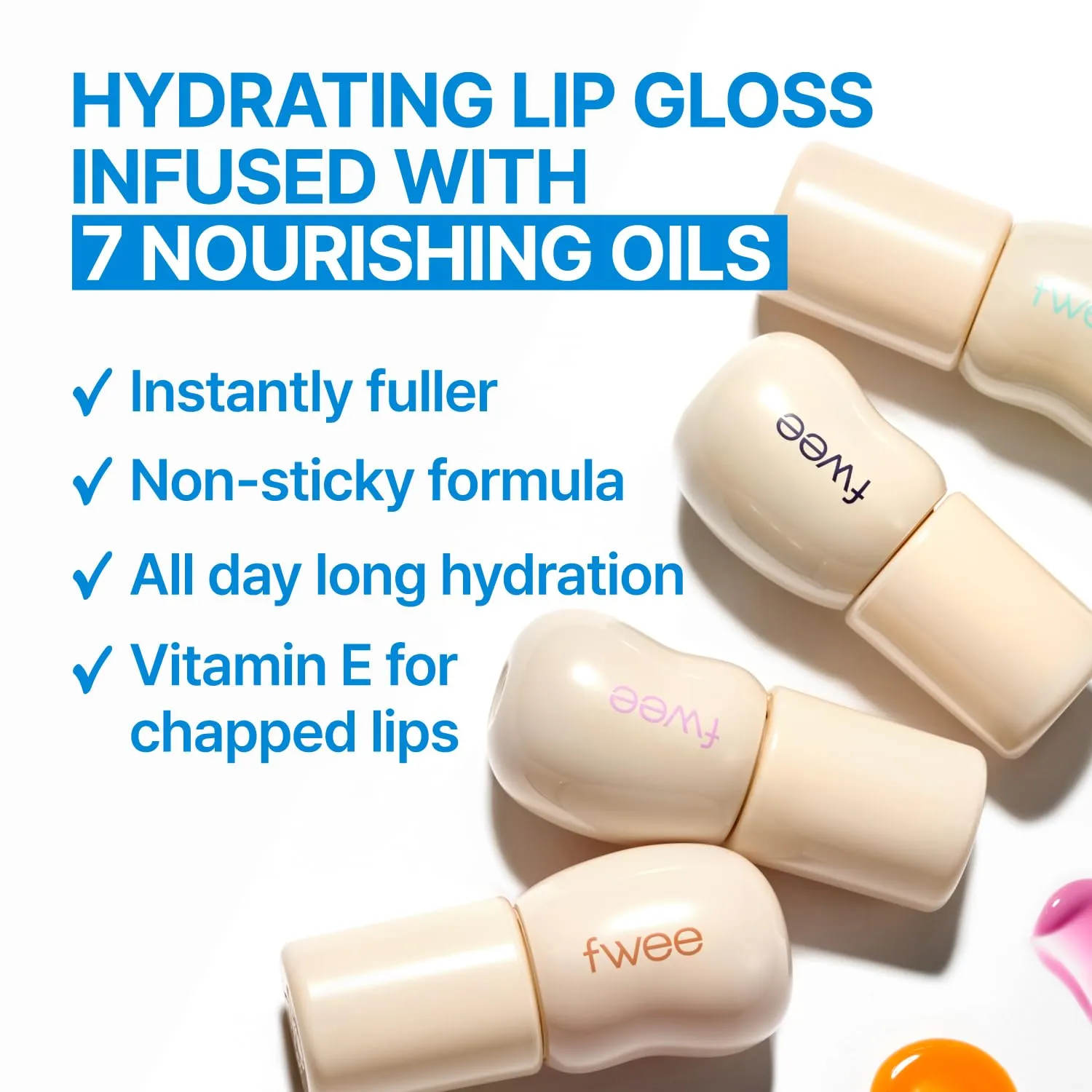3D Changing Gloss | 00 Clear | Lip Gloss for changing color, Layering Gloss, Long-lasting & Plumping, Glossy | 5.3g