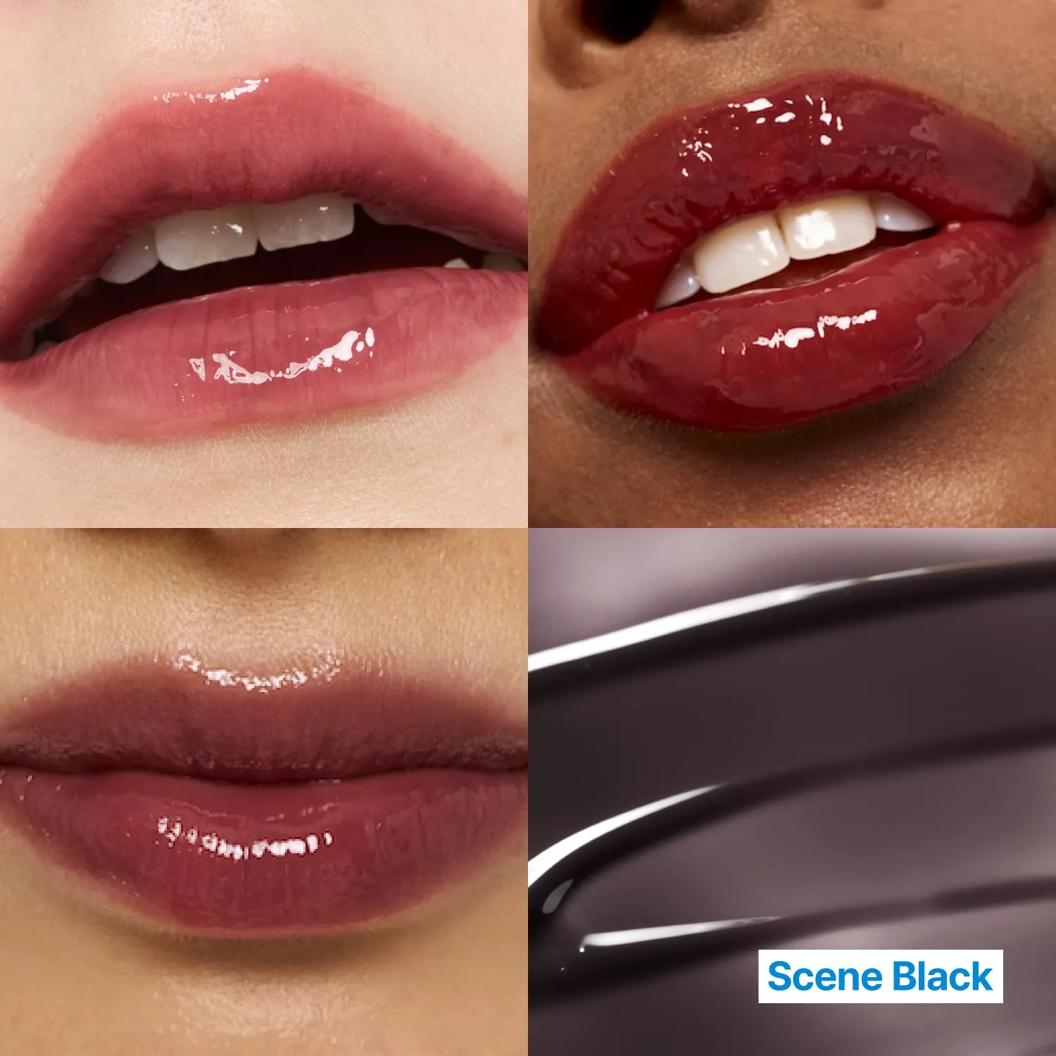 3D Changing Gloss | 01 Scene Black | Lip Gloss for changing color, Layering Gloss, Long-lasting & Plumping, Glossy | 5.6g