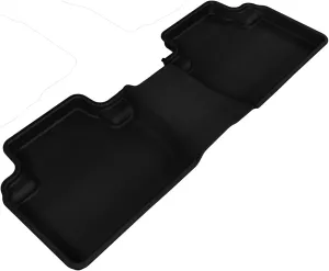 3D MAXpider L1MT01021509 All-Weather Floor Mats for Mitsubishi Outlander 2007-2020 Custom Fit Car Floor Liners, Kagu Series (2nd Row, Black)