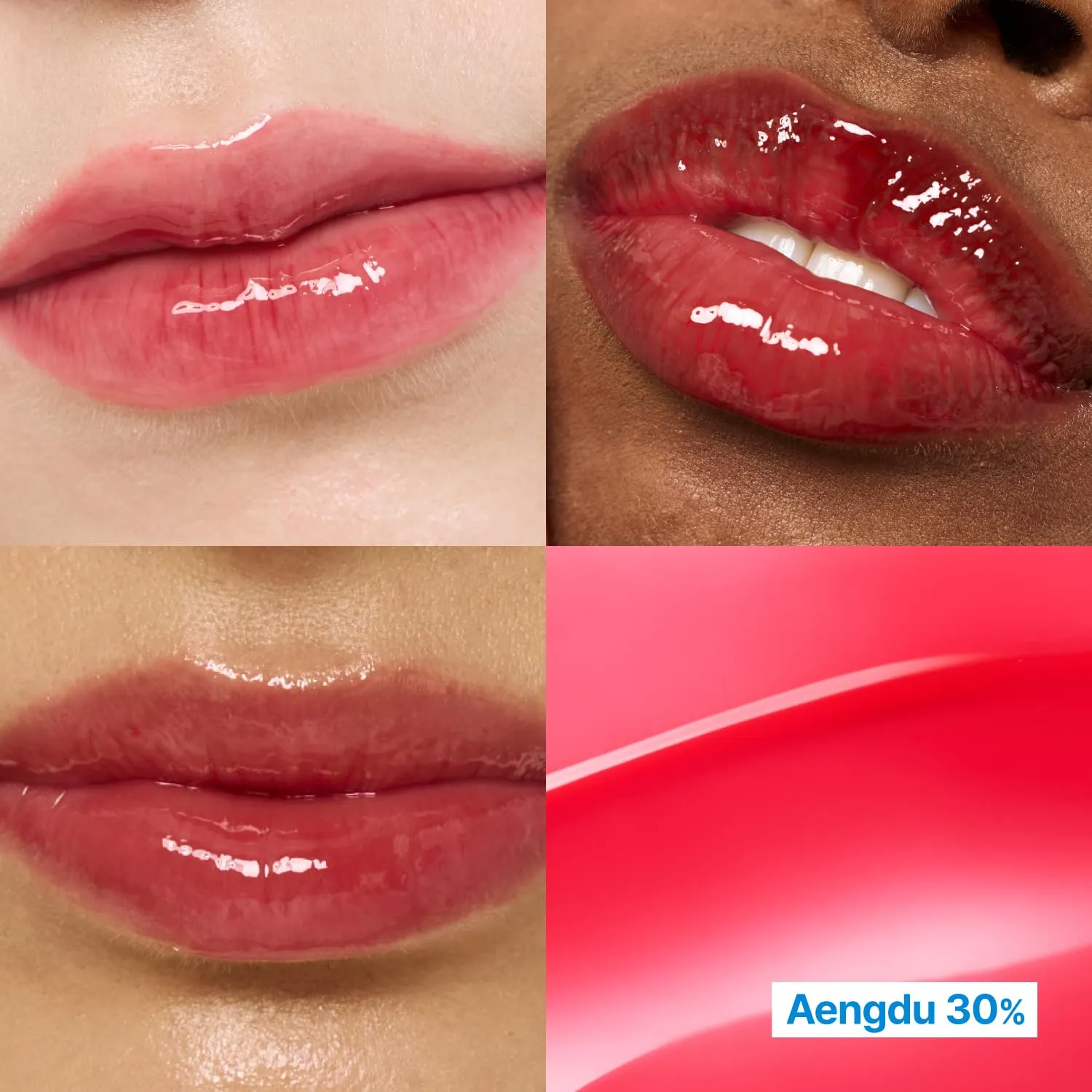 3D Voluming Gloss 30% (Sheer) | Aengdu 30% l High Shine, Non-Sticky Lip Gloss for Makeup | Long-Lasting, Moisturizing Gel Formula | 30%, 70% Pigment Options | 5.3g