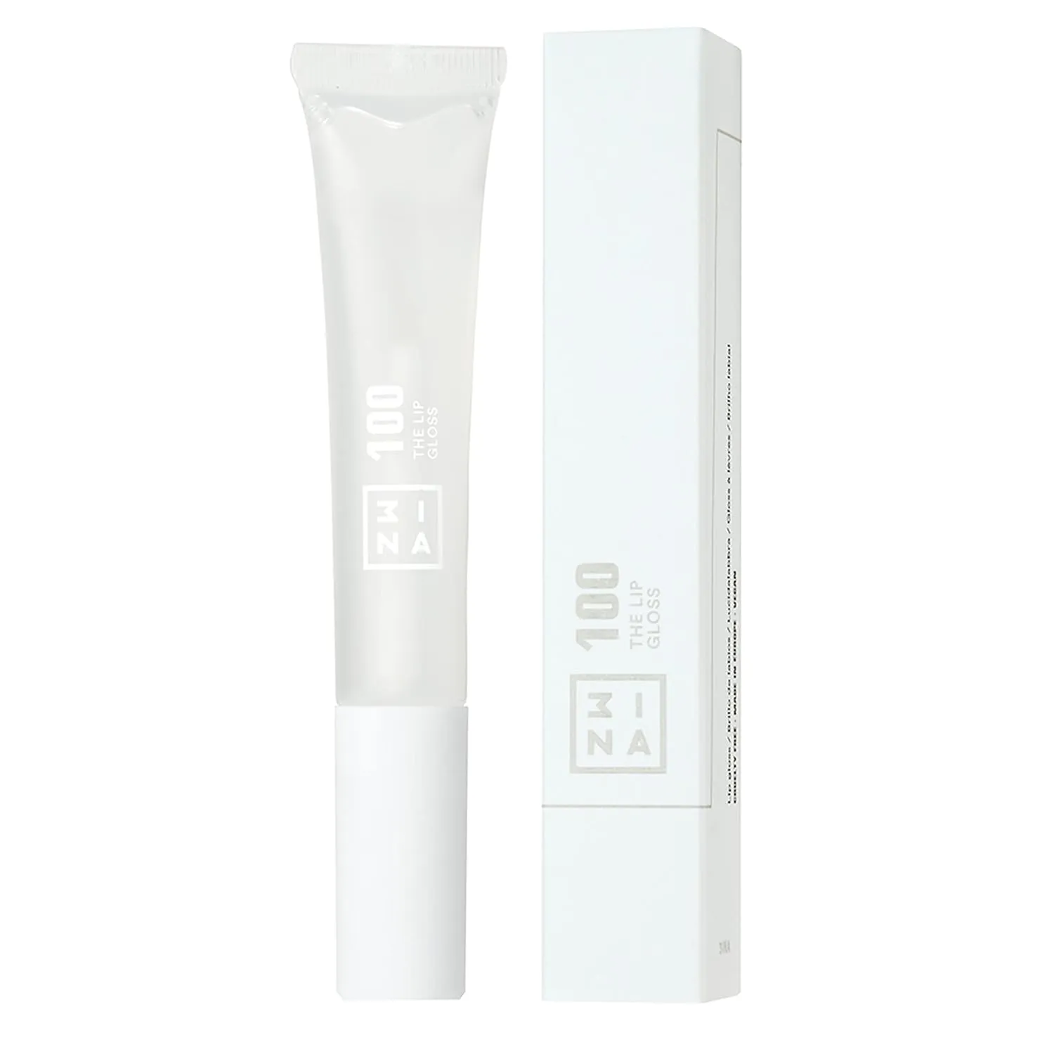 3INA MAKEUP - Vegan - Cruelty Free - The Lip Gloss 100 - Clear Lip Gloss - Mirror-effect - Glossy Look - Creamy Texture - Highly Pigmented - Lip Gloss with wand